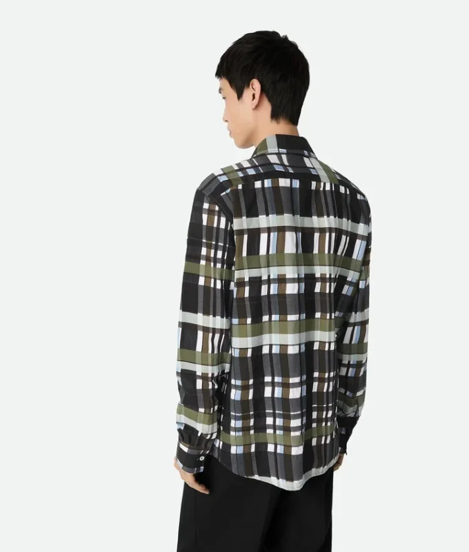 Chemise à carreaux en coton