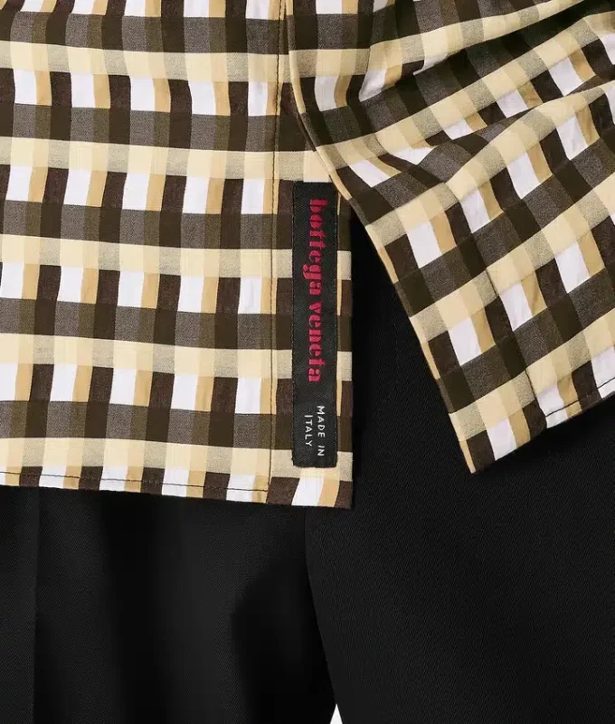 Chemise à carreaux en coton
