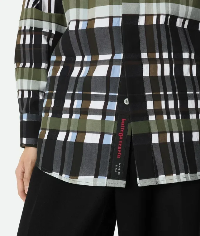 Chemise à carreaux en coton