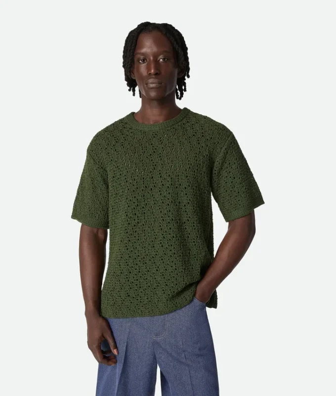 Chemise en coton crocheté Chemise en coton crocheté