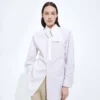 Chemise en coton Oxford avec ceinture