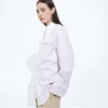 Chemise en coton Oxford avec ceinture