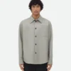 Chemise en cuir contrecollé