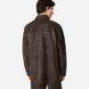 Chemise en cuir et daim Intrecciato