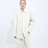 Chemise en cuir Intrecciato