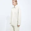 Chemise en cuir Intrecciato