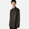 Chemise en cuir Intrecciato