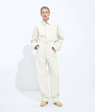 Pantalon en cuir Intrecciato Small Pantalon en cuir Intrecciato Small
