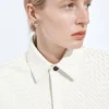 Chemise en cuir Intrecciato
