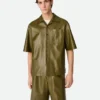 Chemise en cuir nappa