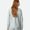 Chemise en denim extra-décoloré