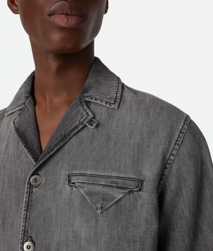 Chemise en denim noir vintage
