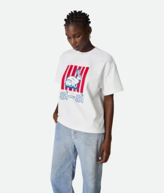 Chemise en jersey de coton imprimé