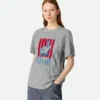 Chemise en jersey de coton imprimé froissé