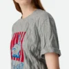 Chemise en jersey de coton imprimé froissé