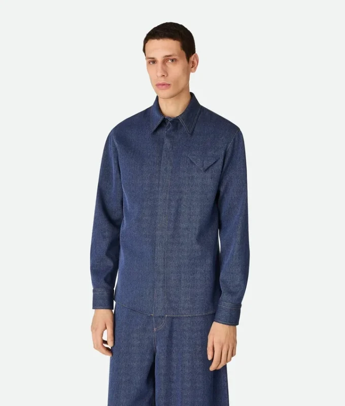 Chemise en laine et coton Chemise en laine et coton