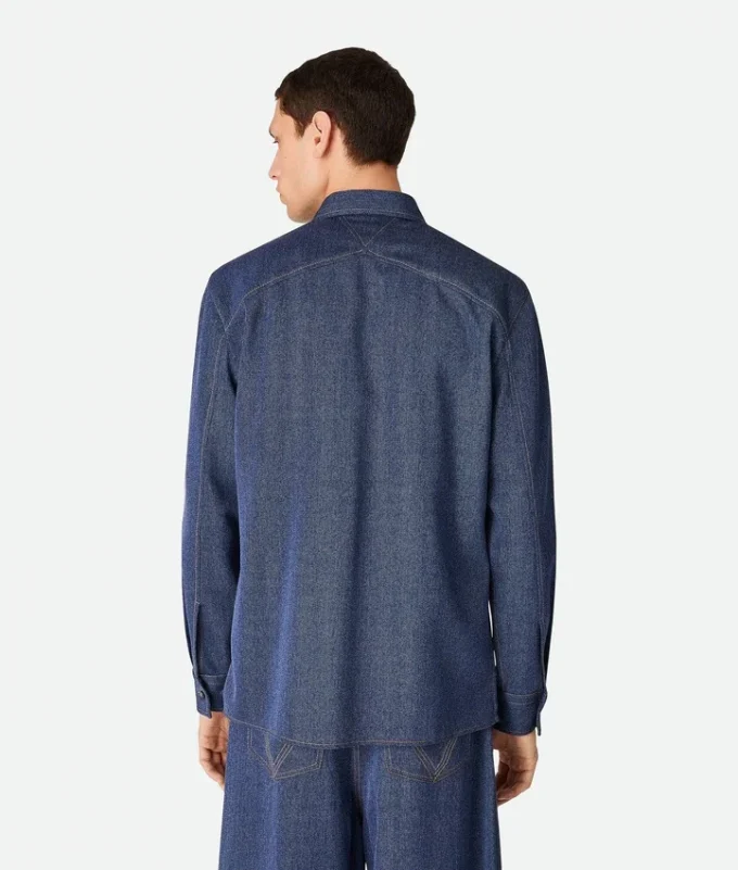 Chemise en laine et coton Chemise en laine et coton