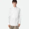 Chemise en popeline avec plastron