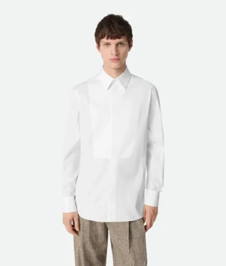 Chemise en popeline avec plastron