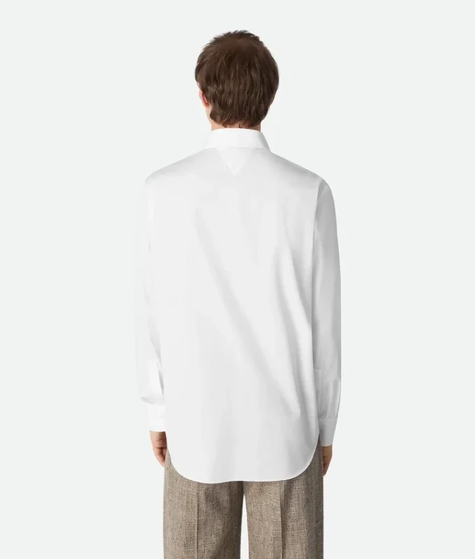 Chemise en popeline avec plastron