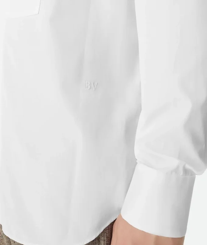 Chemise en popeline avec plastron