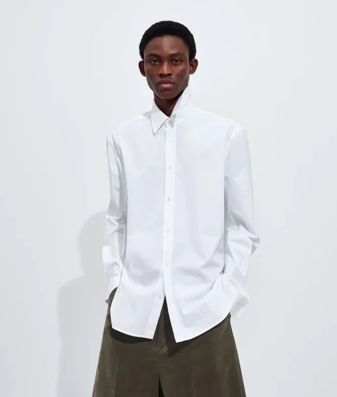 Chemise en popeline de coton