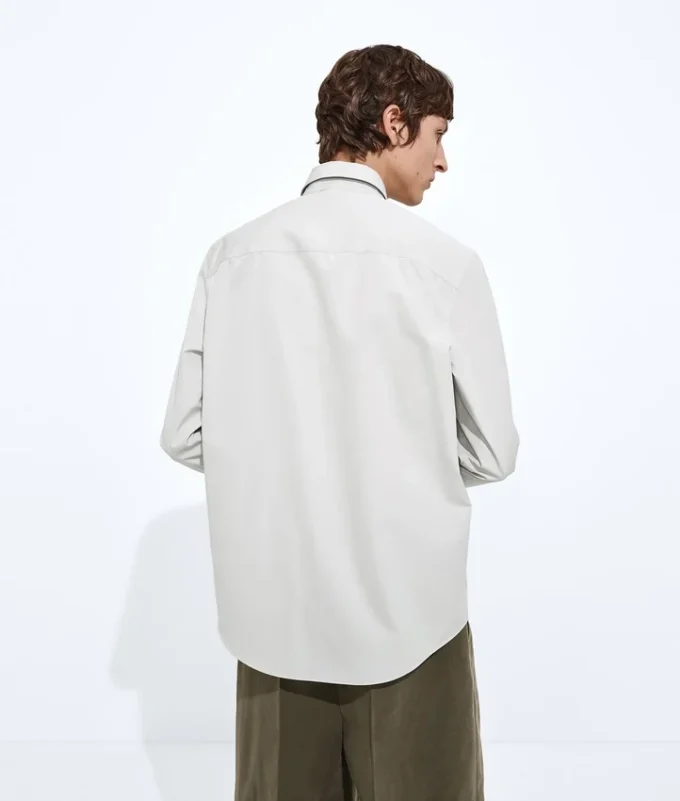 Chemise en popeline de coton