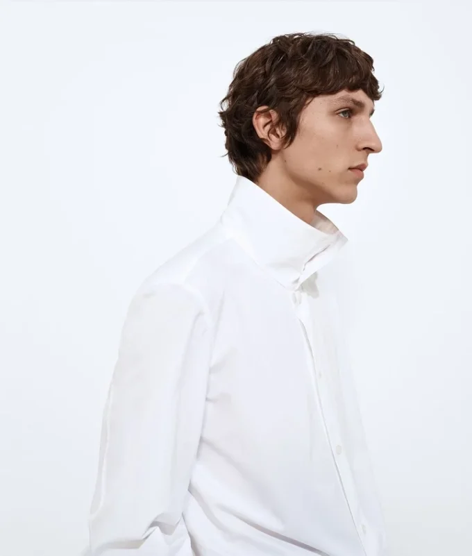 Chemise en popeline de coton