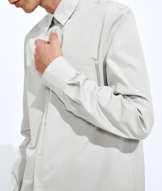 Chemise en popeline de coton