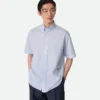 Chemise en popeline de coton rayée Chemise en popeline de coton rayée