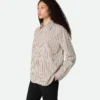 Chemise en popeline de coton rayée