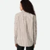 Chemise en popeline de coton rayée