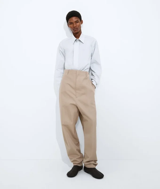 Chemise en popeline de coton rayée Chemise en popeline de coton rayée