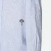 Chemise en popeline de coton rayée Chemise en popeline de coton rayée