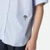 Chemise en popeline de coton rayée Chemise en popeline de coton rayée