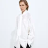 Chemise en satin de soie fluide