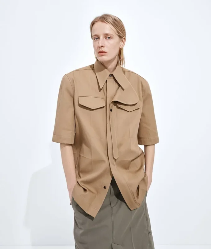 Chemise en sergé de coton Chemise en sergé de coton