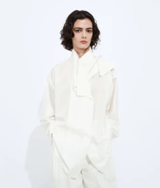 Chemise en taffetas de soie lavé Chemise en taffetas de soie lavé