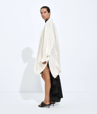 Chemise en taffetas de soie lavé Chemise en taffetas de soie lavé