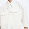Chemise en toile de coton compacte