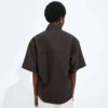 Chemise en toile de laine et soie Chemise en toile de laine et soie