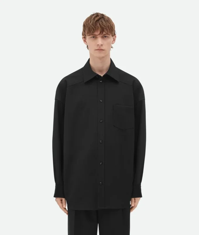Chemise en twill de laine Chemise en twill de laine