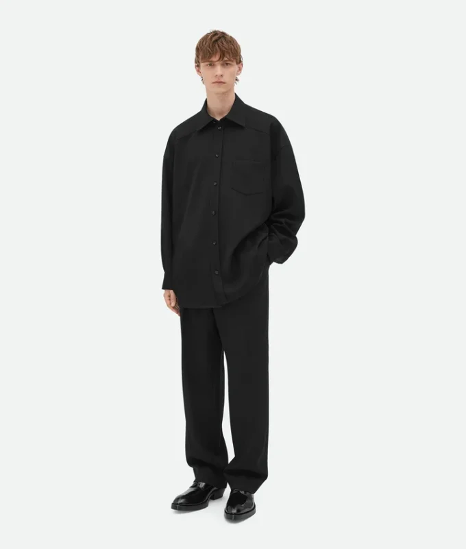 Chemise en twill de laine Chemise en twill de laine