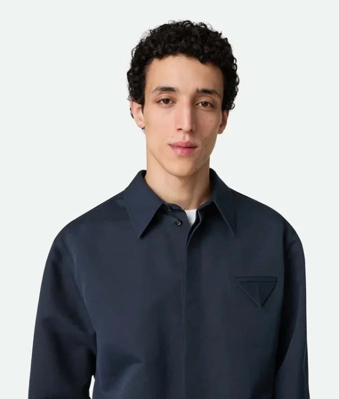 Chemise en twill de soie et coton Chemise en twill de soie et coton