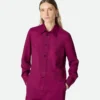Chemise en twill de viscose et de soie