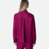 Chemise en twill de viscose et de soie