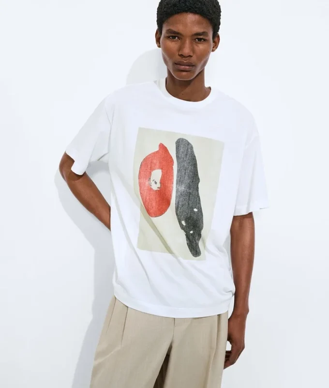 Chemise imprimée en jersey de coton