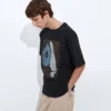 Chemise imprimée en jersey de coton Chemise imprimée en jersey de coton