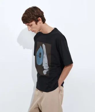 Chemise imprimée en jersey de coton