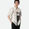 Chemise imprimée en soie
